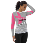 Jeephers With Curls Breast Cancer Awareness Rash Guard